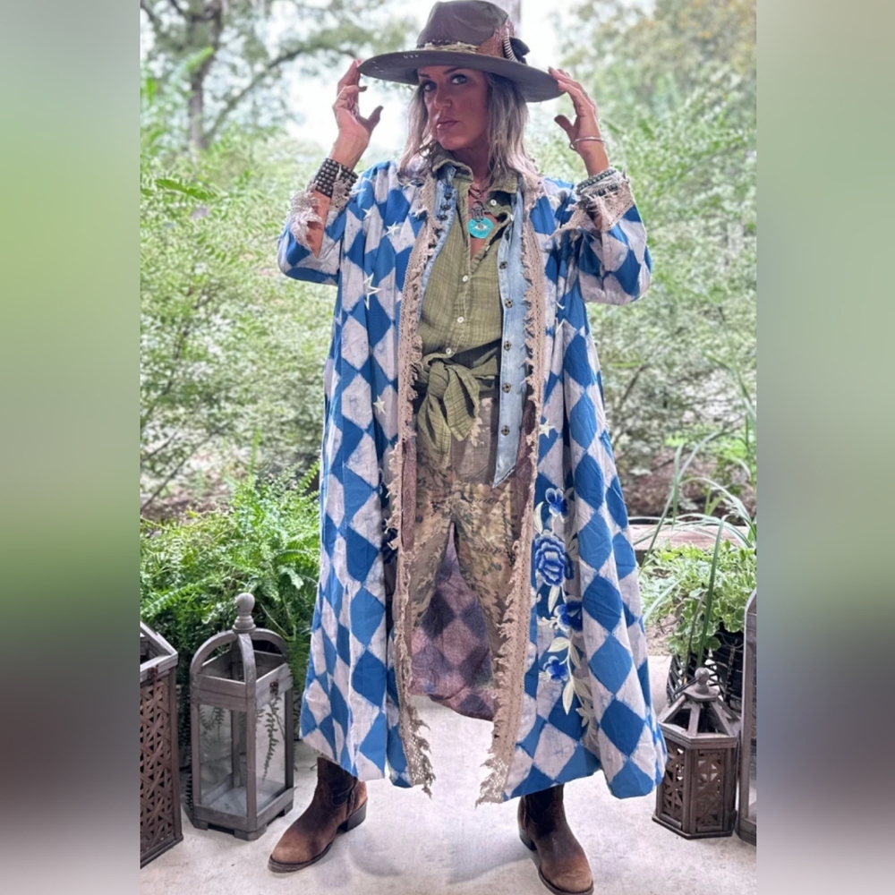 Cottagecore Moonlight Walk Duster ~ Royal Diamond